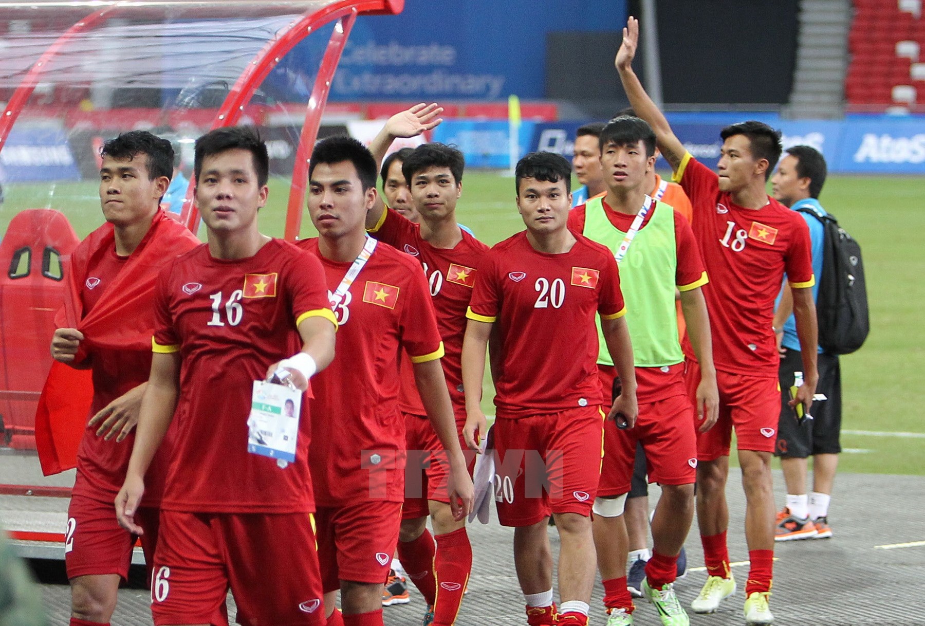 U23 Việt Nam tại SEA Games 28. (Ảnh: Quốc Khánh/TTXVN)