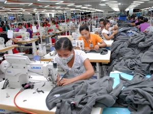 A Singapore-invested apparel factory in Vietnam