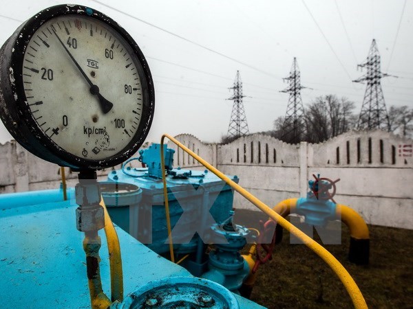 Hệ thống đường ống dẫn khí đốt gần Kiev, Ukraine. (Nguồn: AFP/TTXVN)