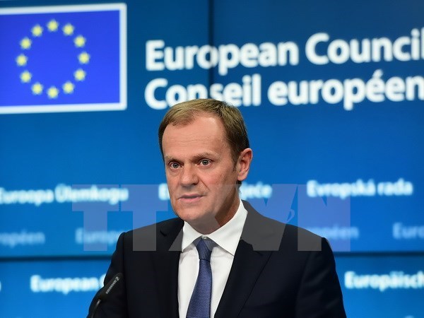 Chủ tịch Hội đồng châu Âu Donald Tusk. (Nguồn: AFP/TTXVN)