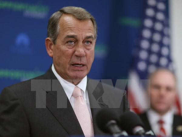 Chủ tịch Hạ viện Mỹ John Boehner. (Nguồn: AFP/TTXVN)