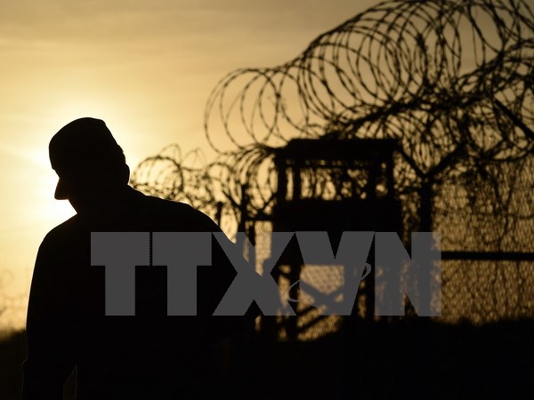 Binh sỹ Mỹ tại căn cứ hải quân Mỹ trên vịnh Guantanamo ngày 9/4/2014. (Nguồn: AFP/TTXVN)