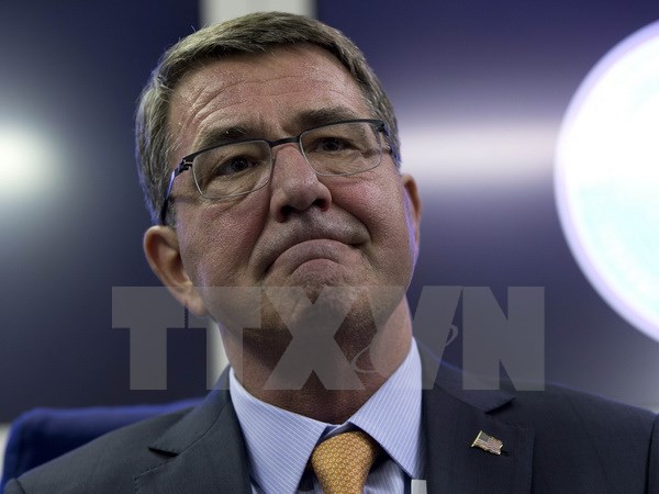 Bộ trưởng Quốc phòng Mỹ Ashton Carter. (Ảnh: AFP/TTXVN)