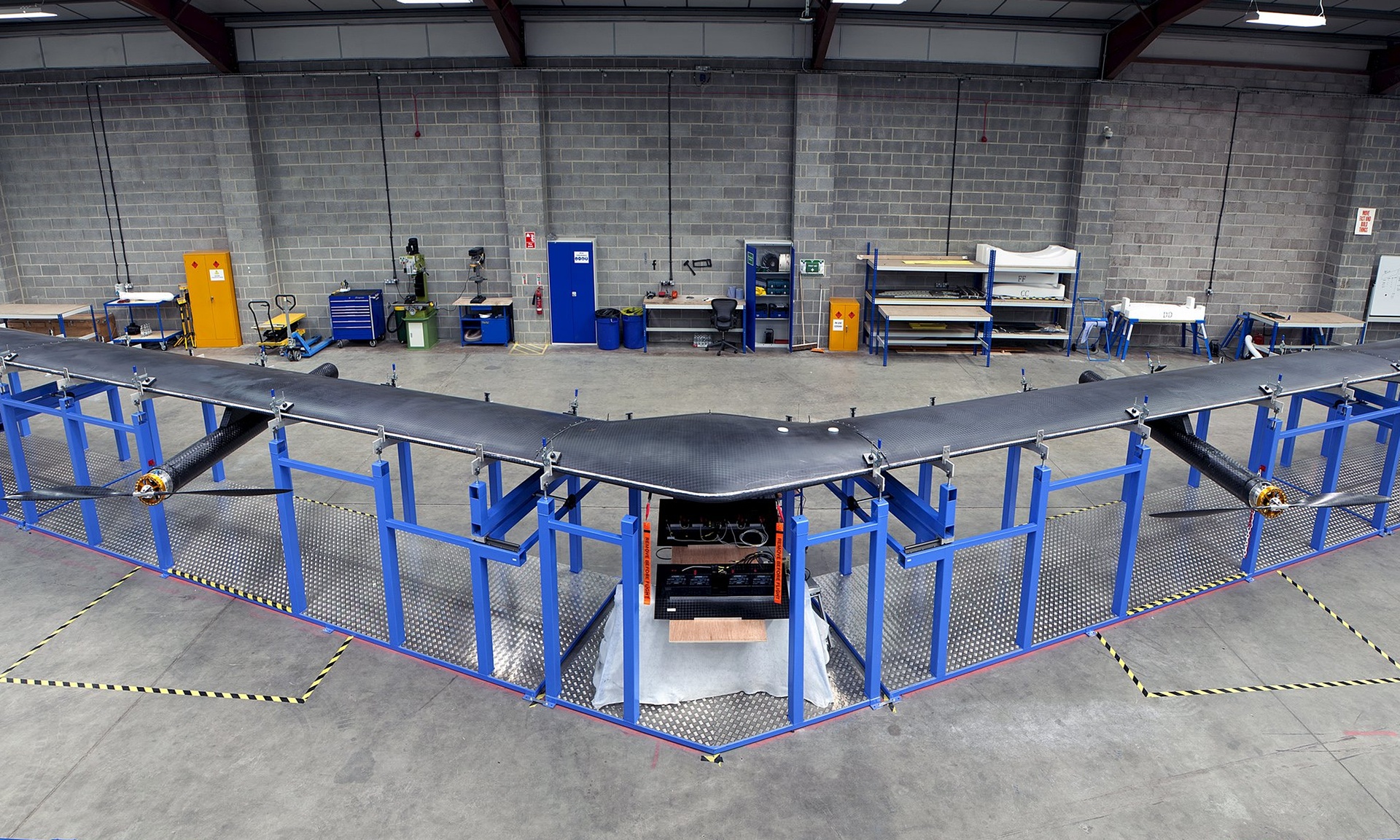 Facebook finishes Aquila solar-powered internet drone with span of a Boeing 737