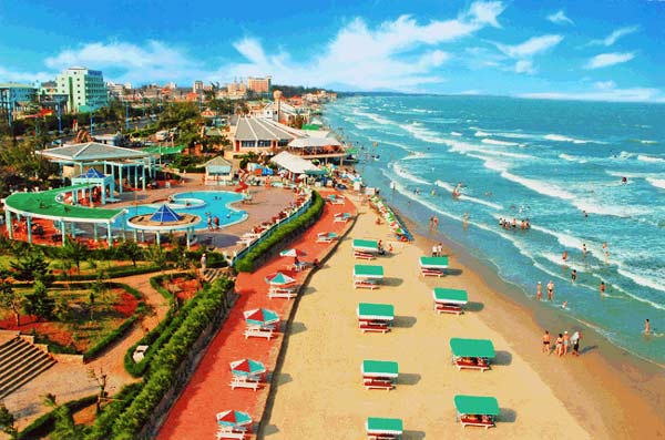 Beautiful beaches in Vung Tau