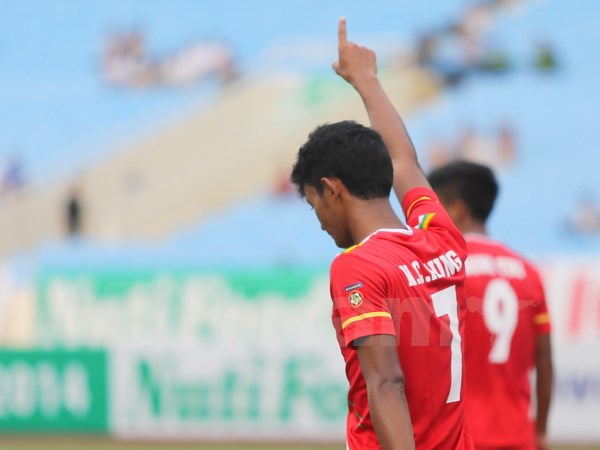 U19 Myanmar là thử thách lớn cho U19 Việt Nam ở giải Đông Nam Á. (Ảnh: Minh Chiến/Vietnam+)