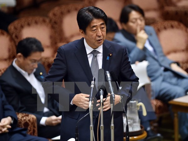 Thủ tướng Nhật Bản Shinzo Abe. (Nguồn: AFP/TTXVN)