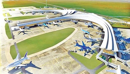 A graphic image of Long Thanh International Airport — Photo news.zing.vn