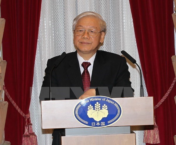 Party General Secretary Nguyen Phu Trong in Tokyo 