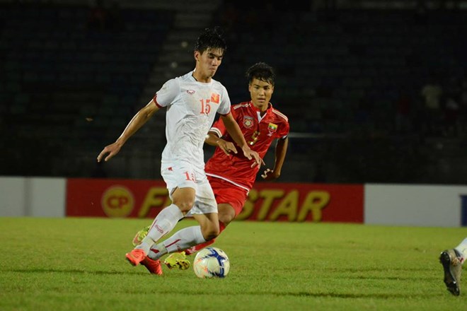 U19 Việt Nam đã vượt qua U19 Myanmar để giành vé dự vòng chung kết U19 châu Á. (Nguồn: MFF)