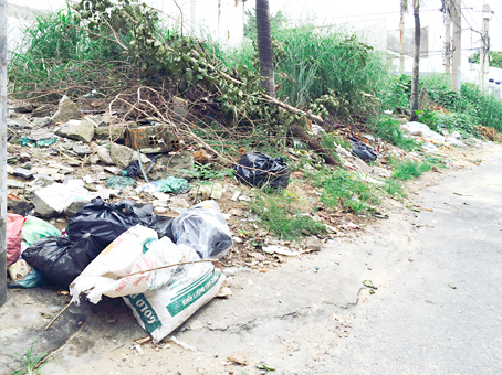 Bãi rác chình ình trong khu dân cư