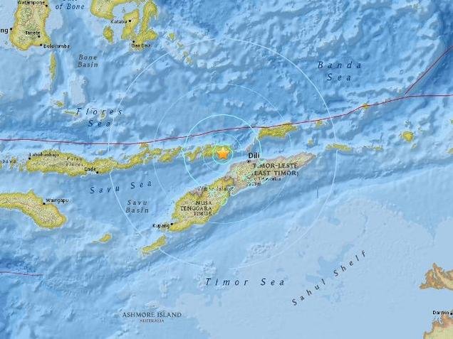 ​Động đất 6,8 độ Richter gần thủ đô Đông Timor