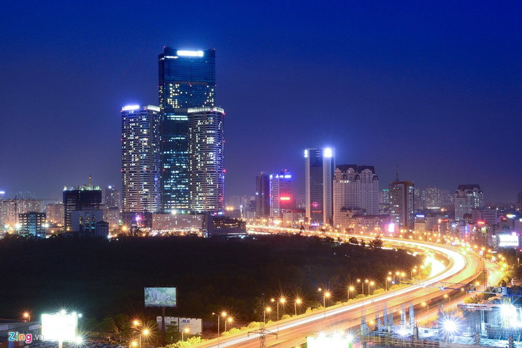 At night, Hanoi is brilliant