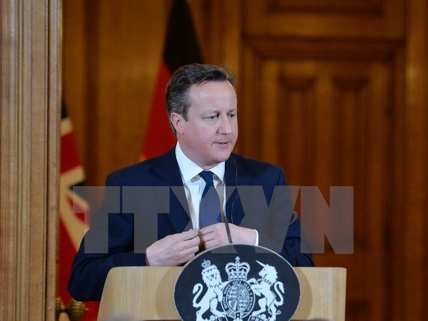 Thủ tướng Anh David Cameron. (Ảnh: AFP/TTXVN)