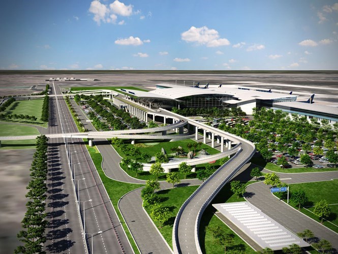 A rendering of Long Thanh Airport in the southern province of Dong Nai