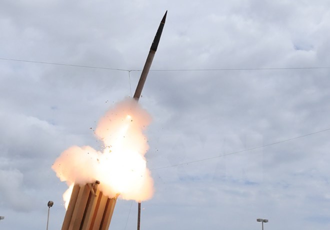  Phóng thử nghiệm tên lửa THAAD ngày 18/3/2009. (Nguồn: AFP/TTXVN)