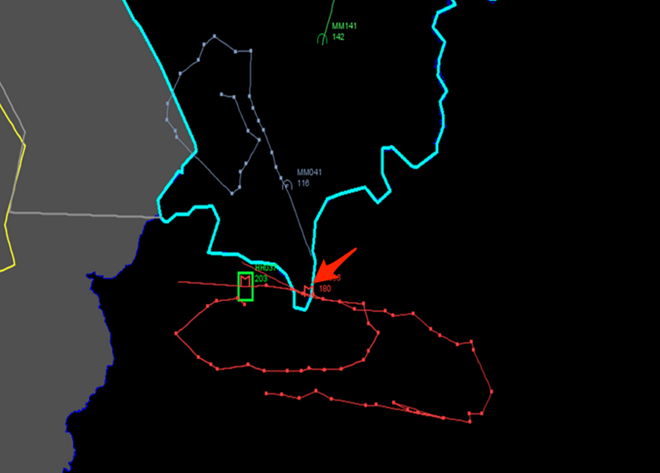 Bản đồ do Thổ Nhĩ Kỳ công bố, chứng minh máy bay Nga vi phạm không phận. Xem bản đồ do Nga công bố ở bên dưới (Nguồn: CNN Turk)