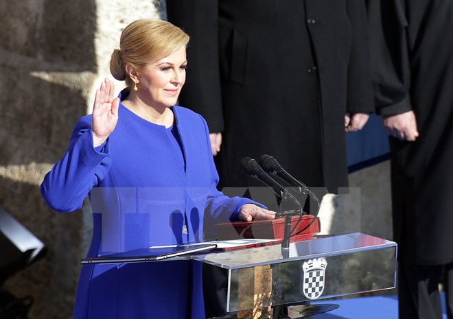 Tổng thống Kolinda Grabar-Kitarovic. (Nguồn: AFP/TTXVN)