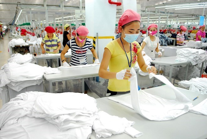 Garment production for export.