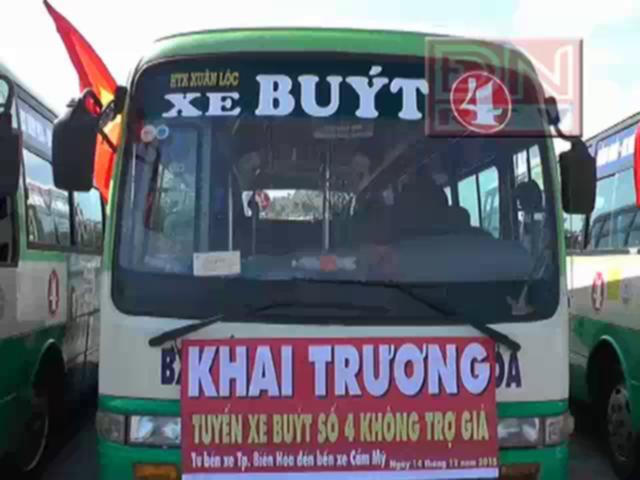 Khai trương tuyến xe buýt số 4