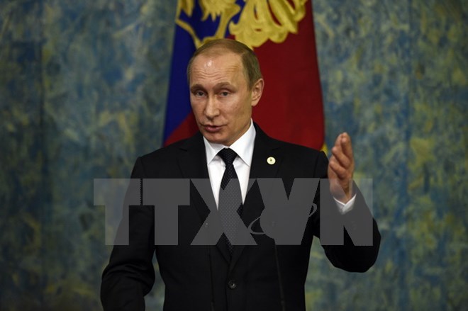 Tổng thống Nga Vladimir Putin. (Ảnh: AFP/TTXVN)