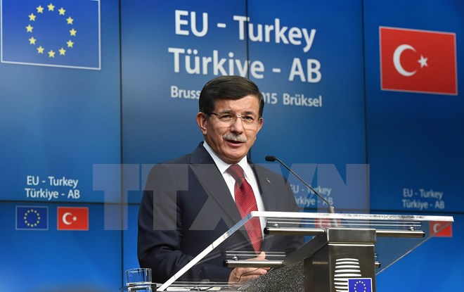 Thủ tướng Thổ Nhĩ Kỳ Ahmet Davutoglu. (Nguồn: AFP/TTXVN)