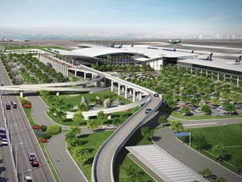 The 3D drawing of the Long Thanh Int'l Airport 