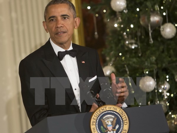 Tổng thống Mỹ Barack Obama phát biểu tại thủ đô Washington ngày 6/12. (Nguồn: AFP/TTXVN)