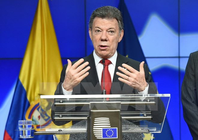 Tổng thống Colombia Juan Manuel Santos. (Nguồn: AFP/TTXVN)