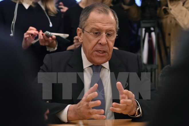 Ngoại trưởng Nga Sergei Lavrov. (Nguồn: AFP/TTXVN)