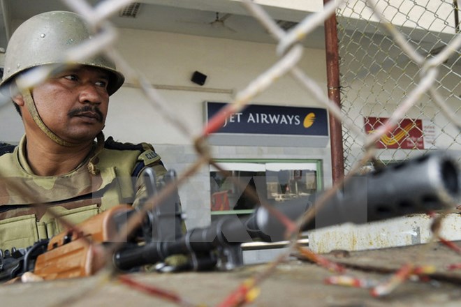 Binh sỹ Ấn Độ tại căn cứ Pathankot ngày 2/1. (Nguồn: Reuters/TTXVN)