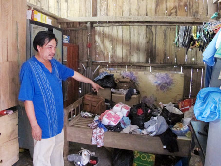 Hiện trường xảy ra vụ án mạng.