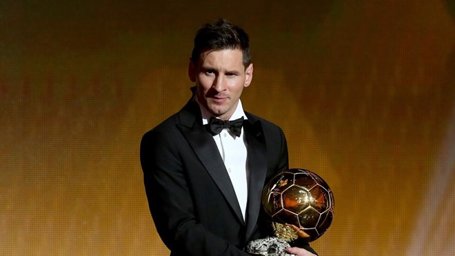 Messi hân hoan sau khi lập kỷ lục. (Nguồn: AFP/Getty Images)