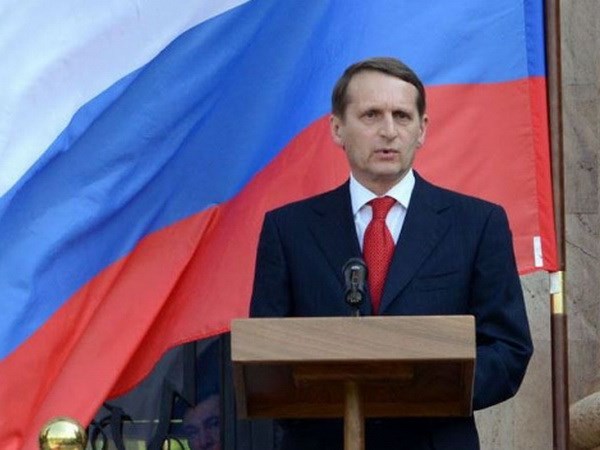 Chủ tịch Duma quốc gia Nga Sergei Naryshkin. (Nguồn: armedia.am)