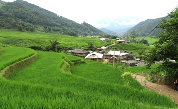 Tranquil town: The peaceful landscapes of Tram Tau District can help reduce stress. — VNS Photos Bach Lien