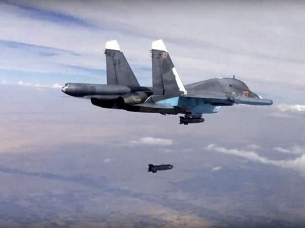 Máy bay Nga tham chiến ở Syria. (Nguồn: AP)