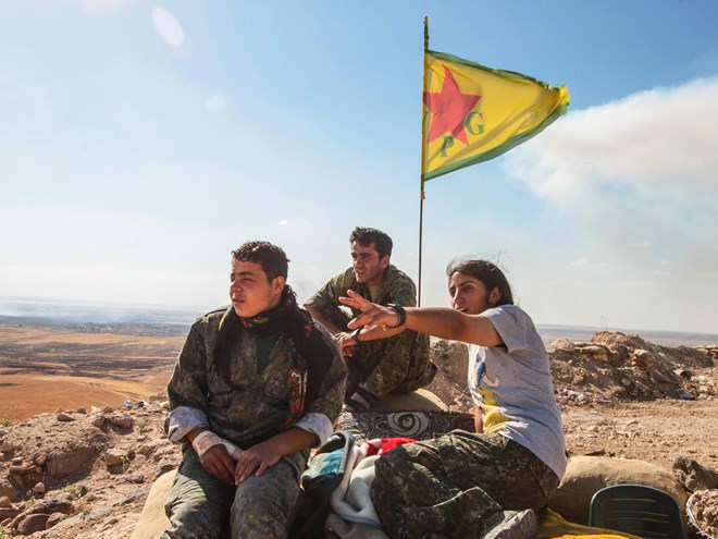 Các chiến binh người Kurd tại Kobane, Syria. (Ảnh: Getty Images)