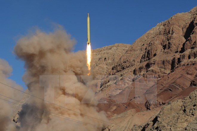 Iran phóng tên lửa đạn đạo hôm 9/3. (Nguồn: AFP/TTXVN)