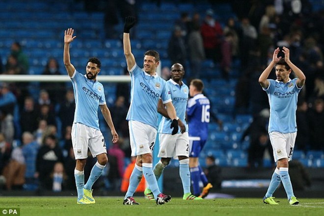 Manchester City lần đầu tiên vào tứ kết. (Nguồn: PA)