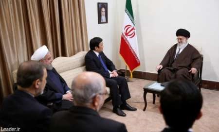 President meets Iran's Supreme Leader