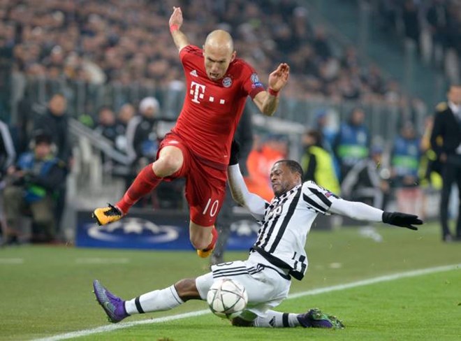 Arjen Robben có nguy cơ lỡ trận tái đấu Juventus. (Nguồn: Reuters)