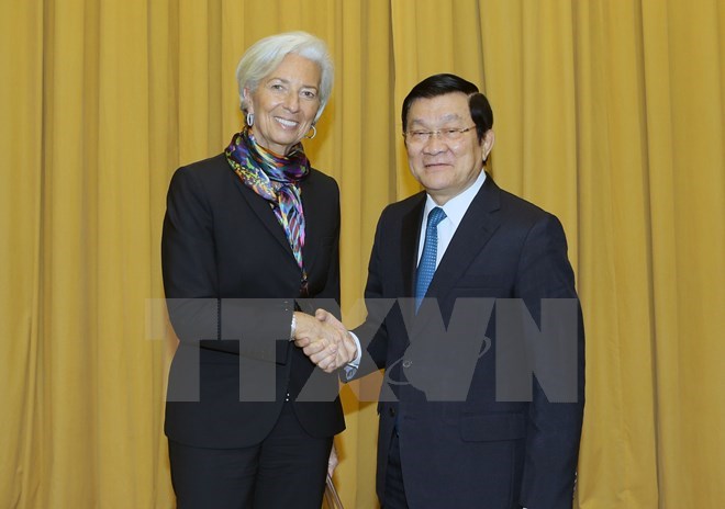 President Truong Tan Sang and IMF Managing Director Christine Lagarde 