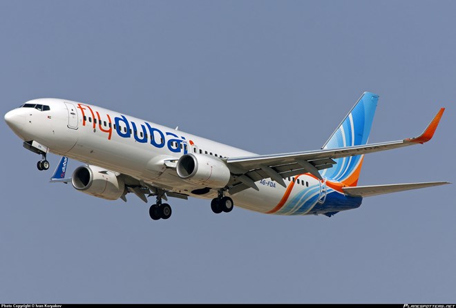 Máy bay Flydubai rơi khi tiếp cận đường băng lần thứ hai