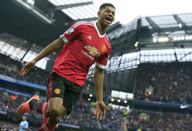 Rashford ghi bàn thắng duy nhất của trận đấu. (Nguồn: AP)