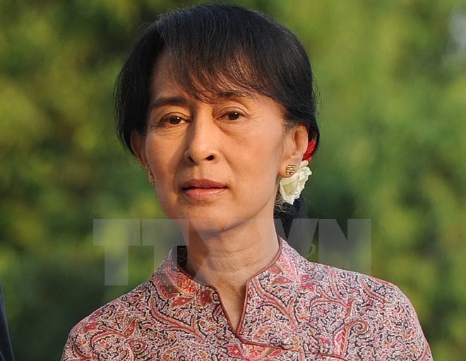 Lãnh đạo đảng NLD, bà Aung San Suu Kyi. (Nguồn: AFP/TTXVN)