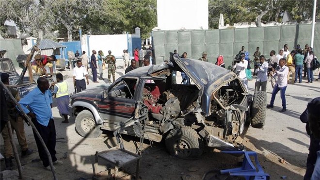 Nổ bom xe tại thủ đô của Somalia, gần 10 người thương vong