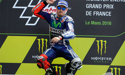 Lorenzo về nhất ở Le Mans, vươn lên dẫn đầu MotoGP 2016