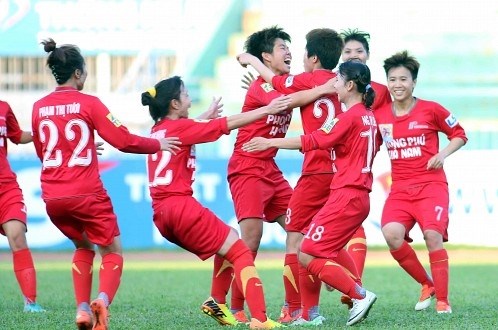 Phong Phu Ha Nam secured a 2-0 victory on home turf against Vietnam Coal and Mineral during the tournament’s opening match. (Photo: doisong.vn)