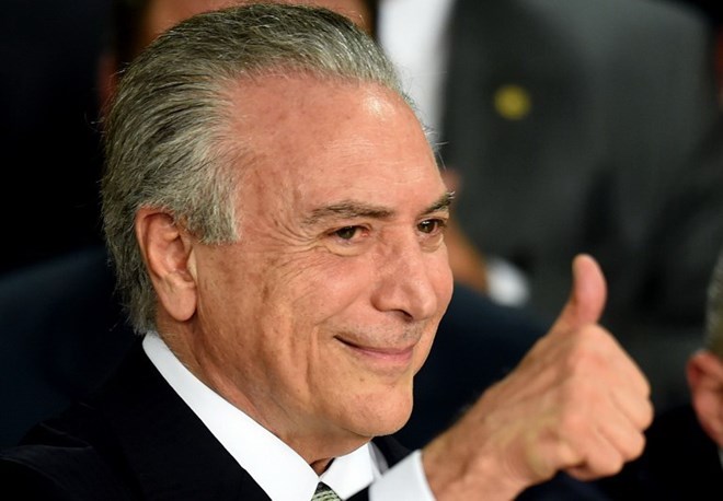 Phó Tổng thống Brazil Michel Temer. (Nguồn: AFP)