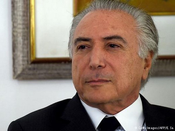 Tổng thống lâm thời của Brazil, ông Michel Temer. (Nguồn: AFP)